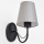 Sienas lampa MALBO 1xE27/15W/230V pelēka/melna