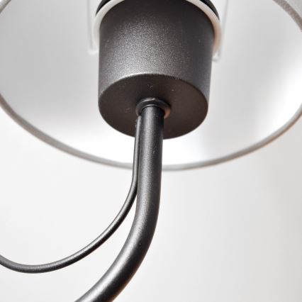 Sienas lampa MALBO 1xE27/15W/230V pelēka/melna