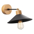 Sienas lampa MANAVGAT 1xE27/40W/230V brūna/melna