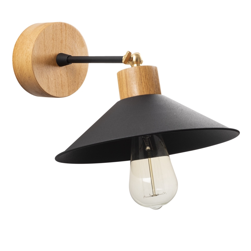 Sienas lampa MANAVGAT 1xE27/40W/230V brūna/melna