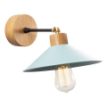 Sienas lampa MANAVGAT 1xE27/40W/230V brūna/zila
