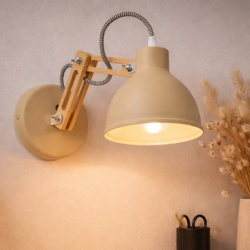 Sienas lampa MARCELLO 1xE27/15W/230V bēša