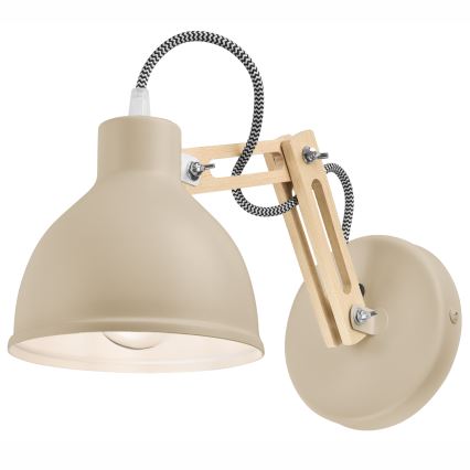 Sienas lampa MARCELLO 1xE27/15W/230V bēša