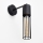 Sienas lampa MELODY 1xE27/15W/230V melna