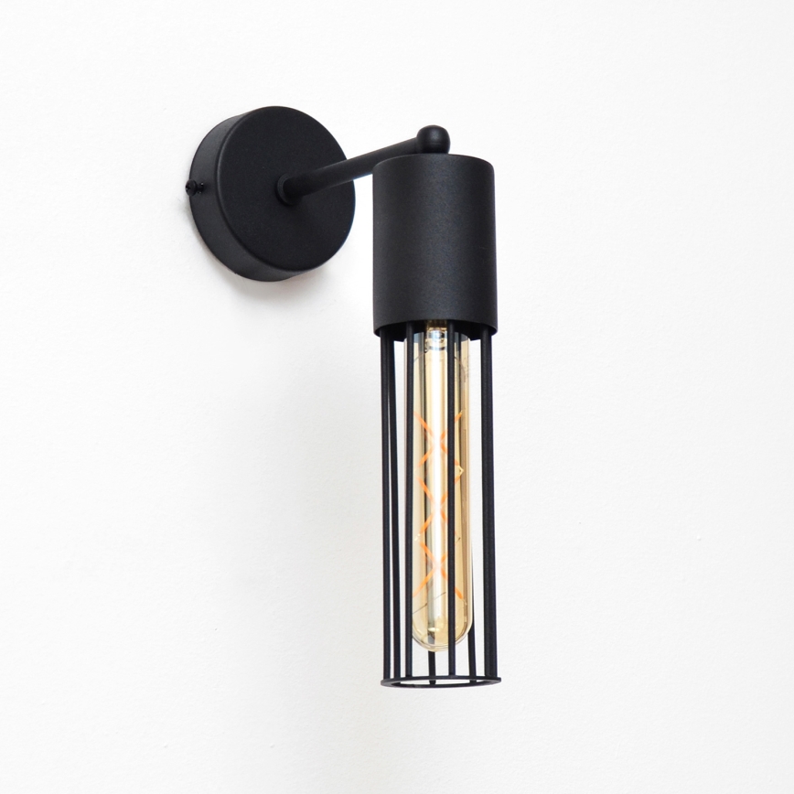 Sienas lampa MELODY 1xE27/15W/230V melna