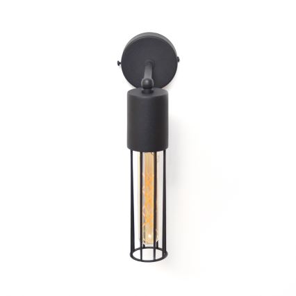 Sienas lampa MELODY 1xE27/15W/230V melna