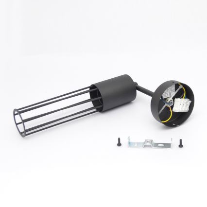 Sienas lampa MELODY 1xE27/15W/230V melna