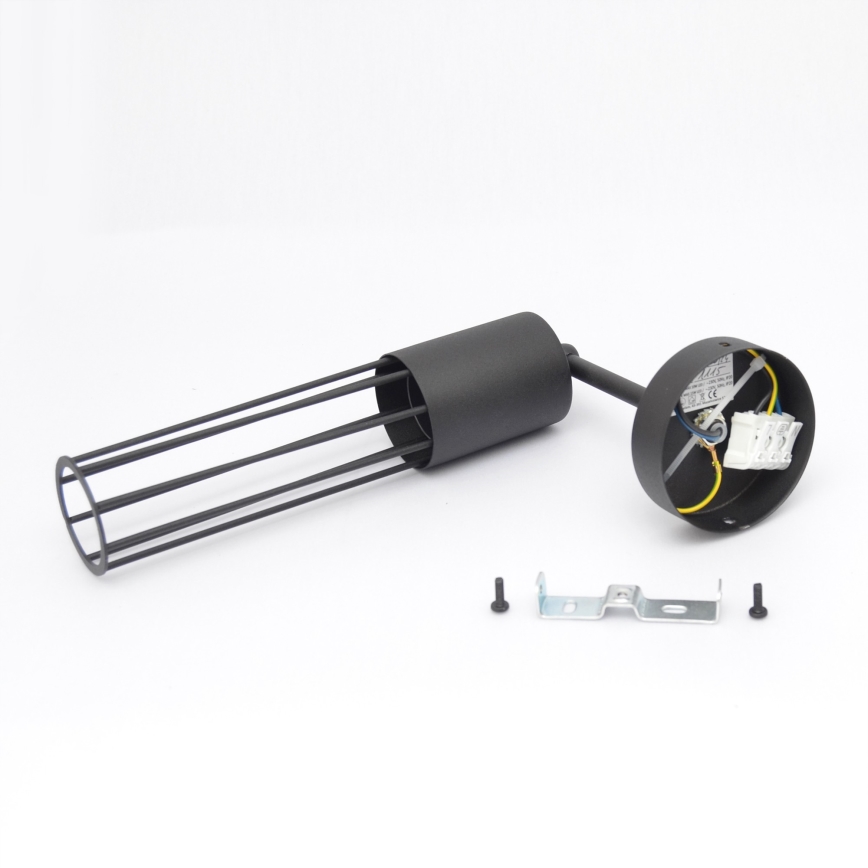 Sienas lampa MELODY 1xE27/15W/230V melna