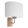 Sienas lampa MERCEDES 1xE27/25W/230V balta/ozols