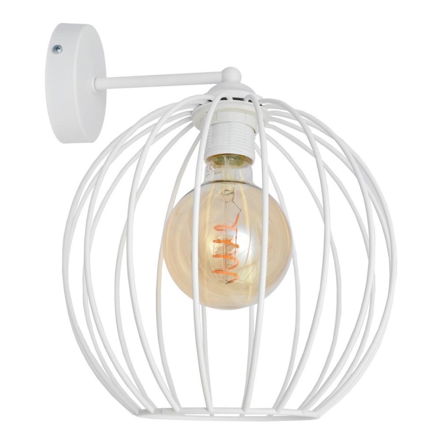 Sienas lampa MERCURE 1xE27/15W/230V balta