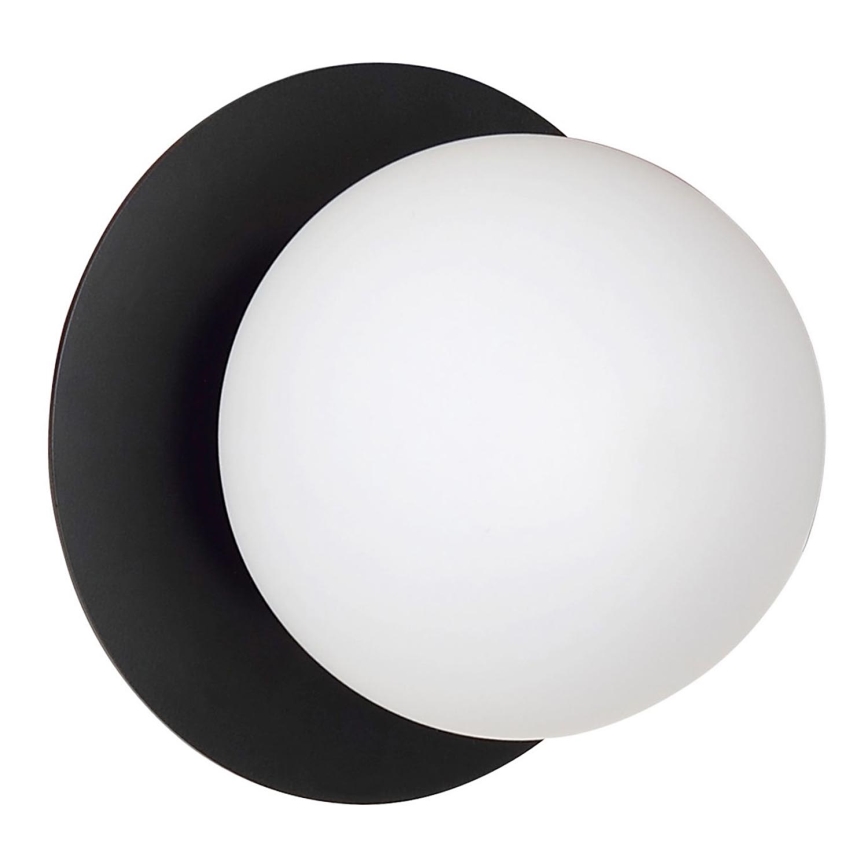 Sienas lampa MINERVA 1xE14/10W/230V melna