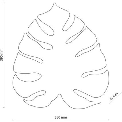 Sienas lampa MONSTERA 3xG9/8W/230V melna