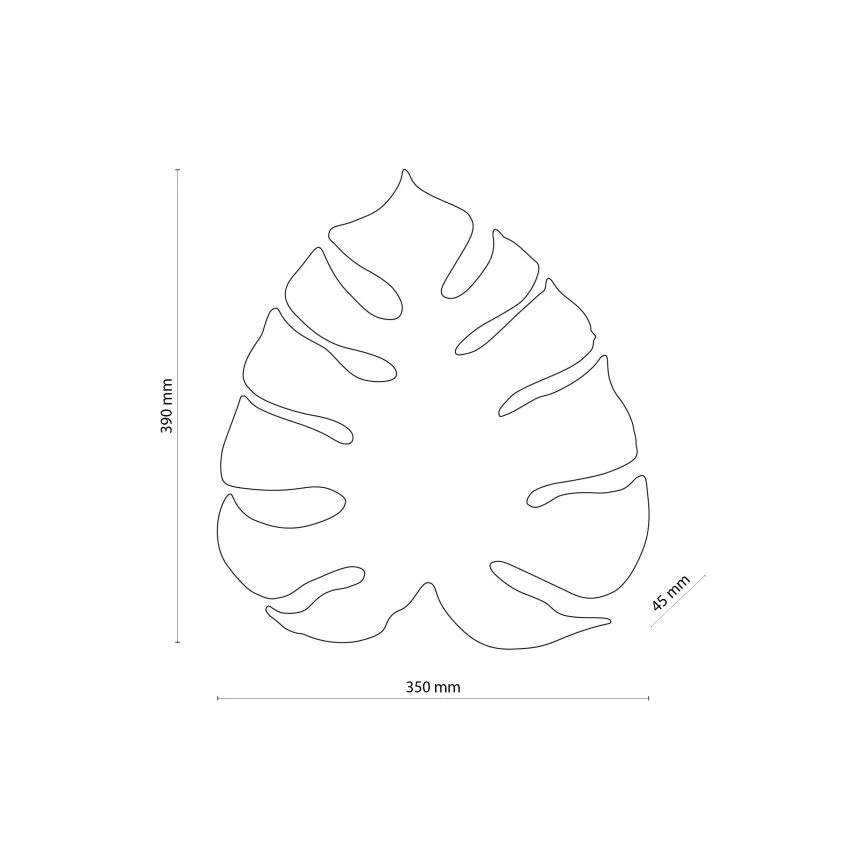 Sienas lampa MONSTERA 3xG9/8W/230V melna