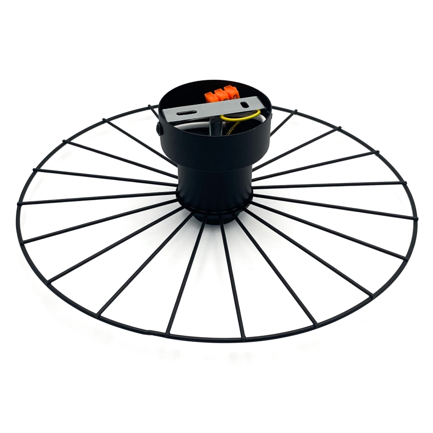 Sienas lampa MONTANA 1xE27/15W/230V d. 30 cm melna