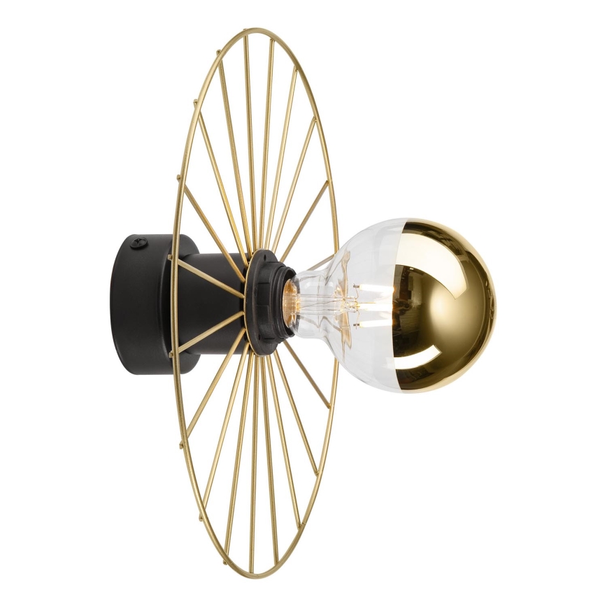 Sienas lampa MONTANA 1xE27/15W/230V d. 30 cm zelta