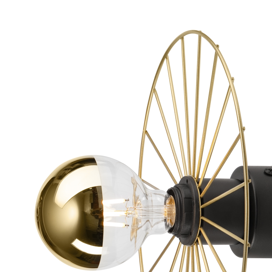 Sienas lampa MONTANA 1xE27/15W/230V d. 30 cm zelta