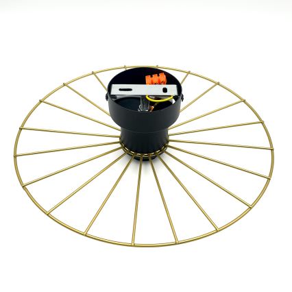 Sienas lampa MONTANA 1xE27/15W/230V d. 30 cm zelta