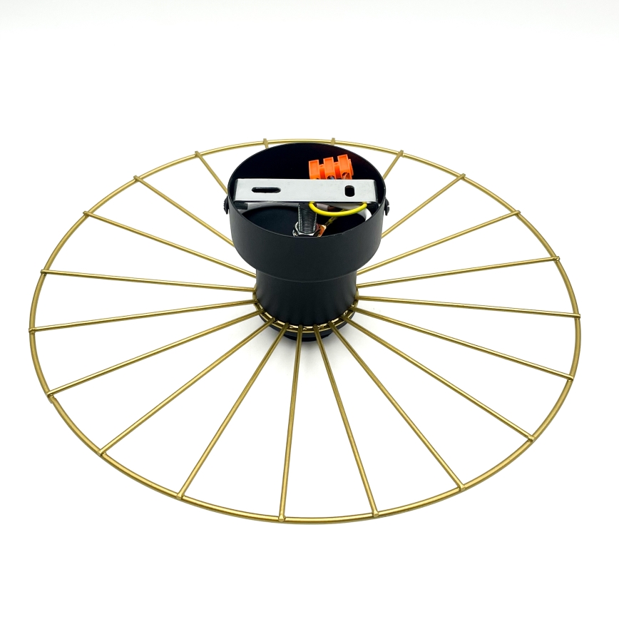 Sienas lampa MONTANA 1xE27/15W/230V d. 30 cm zelta