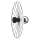 Sienas lampa MONTANA 1xE27/15W/230V d. 45 cm melna