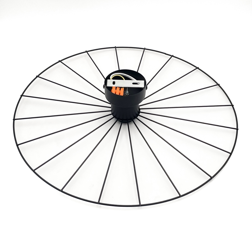 Sienas lampa MONTANA 1xE27/15W/230V d. 45 cm melna