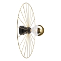 Sienas lampa MONTANA 1xE27/15W/230V d. 45 cm zelta