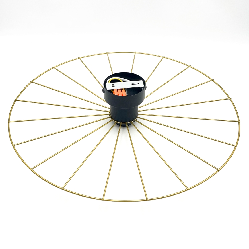 Sienas lampa MONTANA 1xE27/15W/230V d. 45 cm zelta