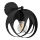 Sienas lampa MOONLIGHT 1xE27/15W/230V melna