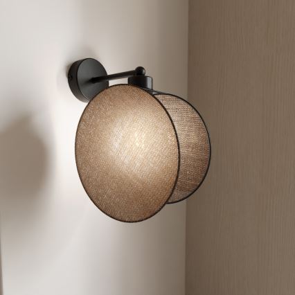 Sienas lampa MOTIF 1xE14/10W/230V bēša