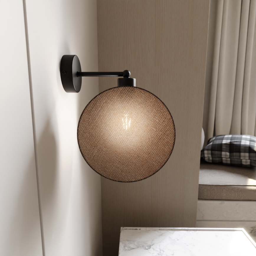 Sienas lampa MOTIF 1xE14/10W/230V bēša