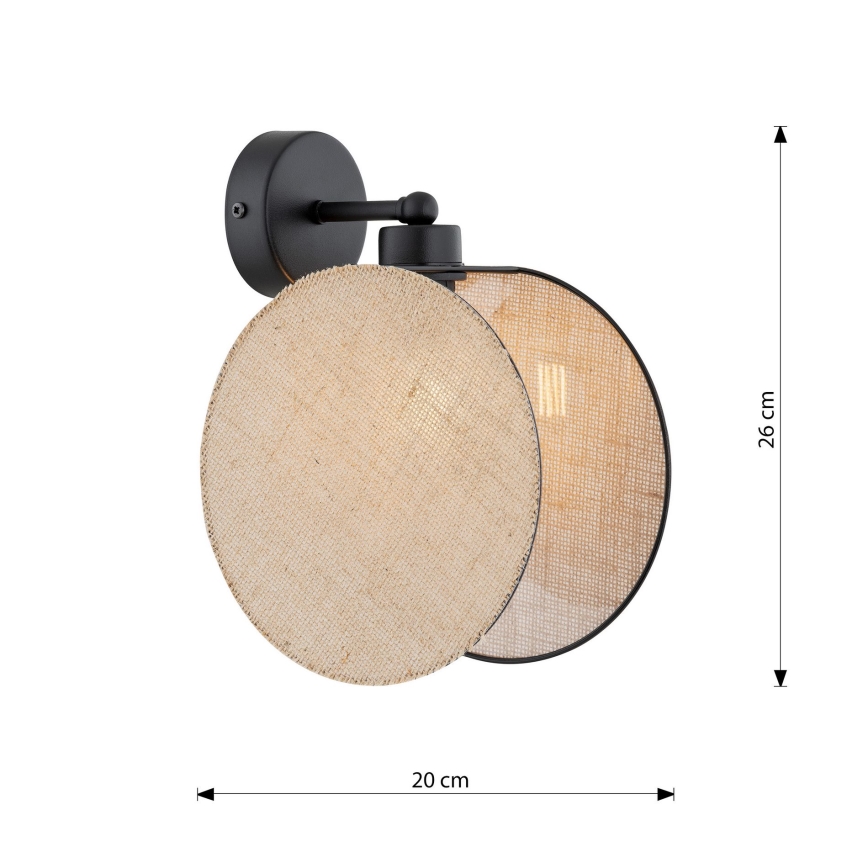 Sienas lampa MOTIF 1xE14/10W/230V bēša