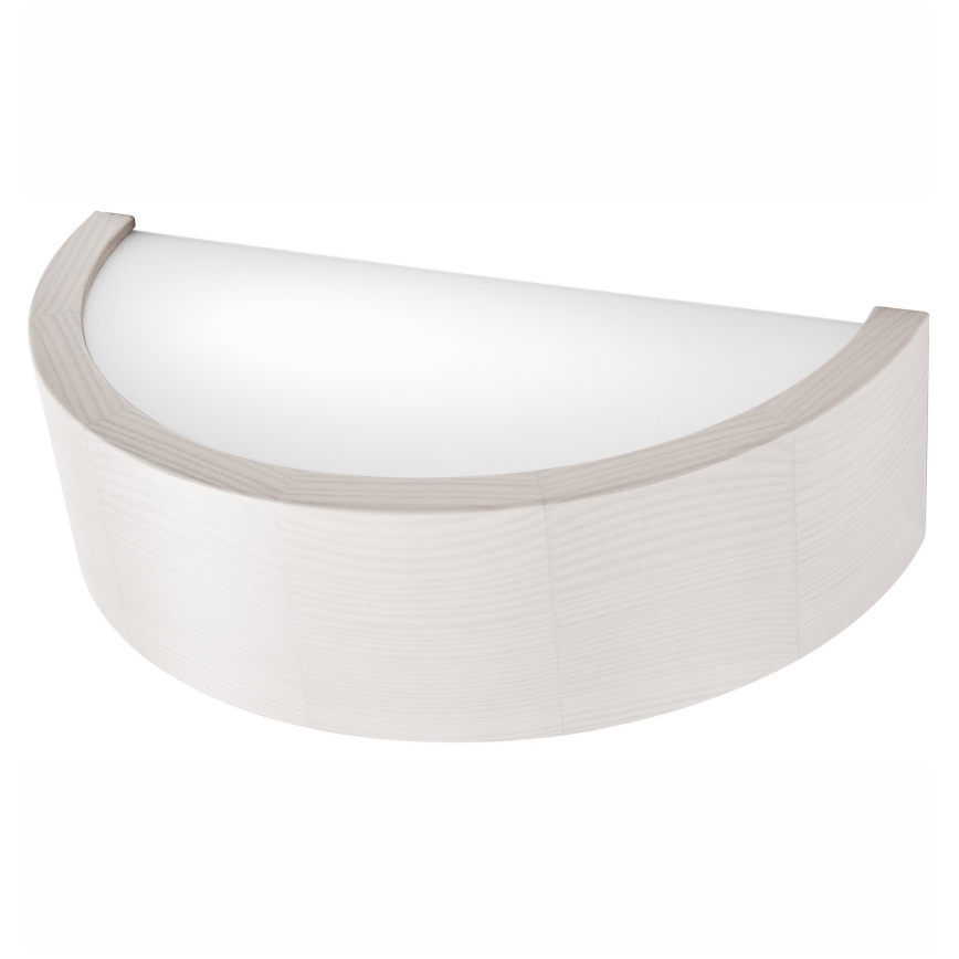 Sienas lampa NATURAL 1xE27/60W/230V balta/priede