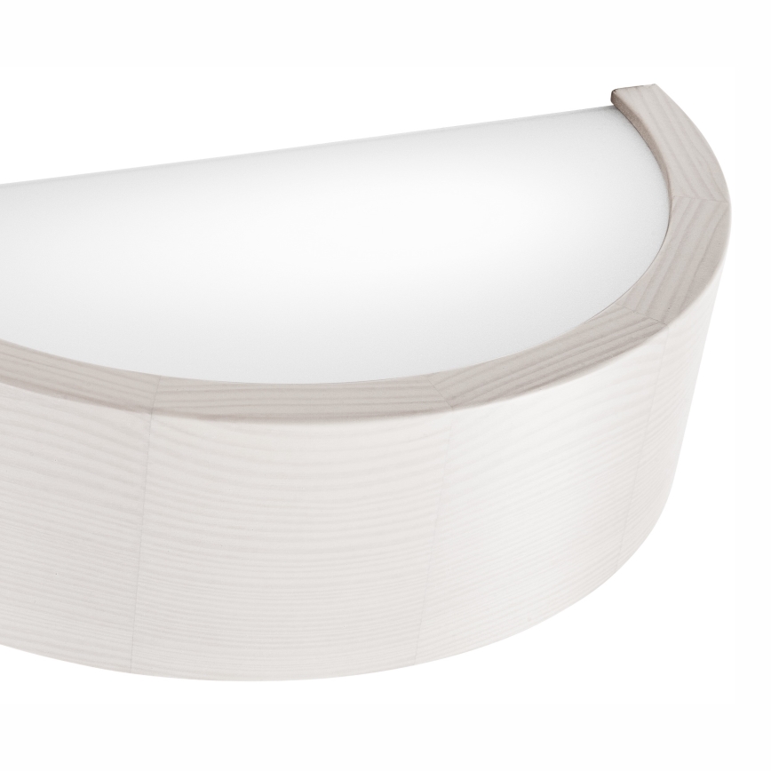 Sienas lampa NATURAL 1xE27/60W/230V balta/priede