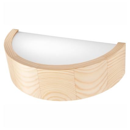 Sienas lampa NATURAL 1xE27/60W/230V priede