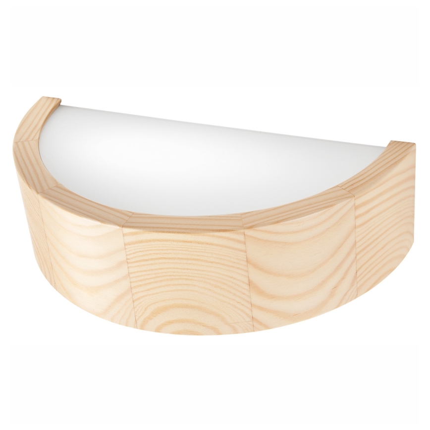 Sienas lampa NATURAL 1xE27/60W/230V priede