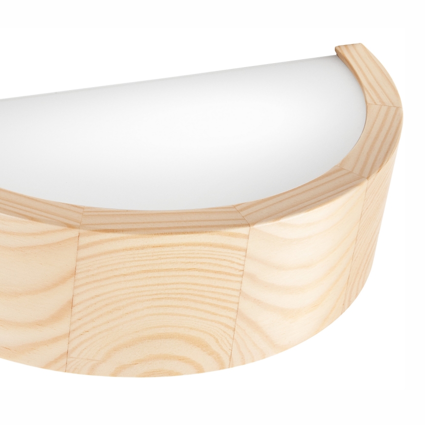 Sienas lampa NATURAL 1xE27/60W/230V priede