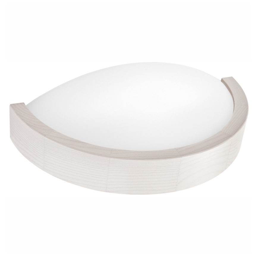 Sienas lampa NATURAL SLIM 1xE27/60W/230V priede/balta