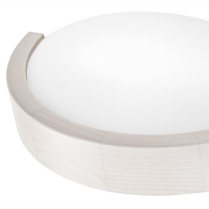Sienas lampa NATURAL SLIM 1xE27/60W/230V priede/balta