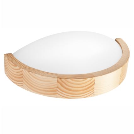 Sienas lampa NATURAL SLIM 1xE27/60W/230V priede