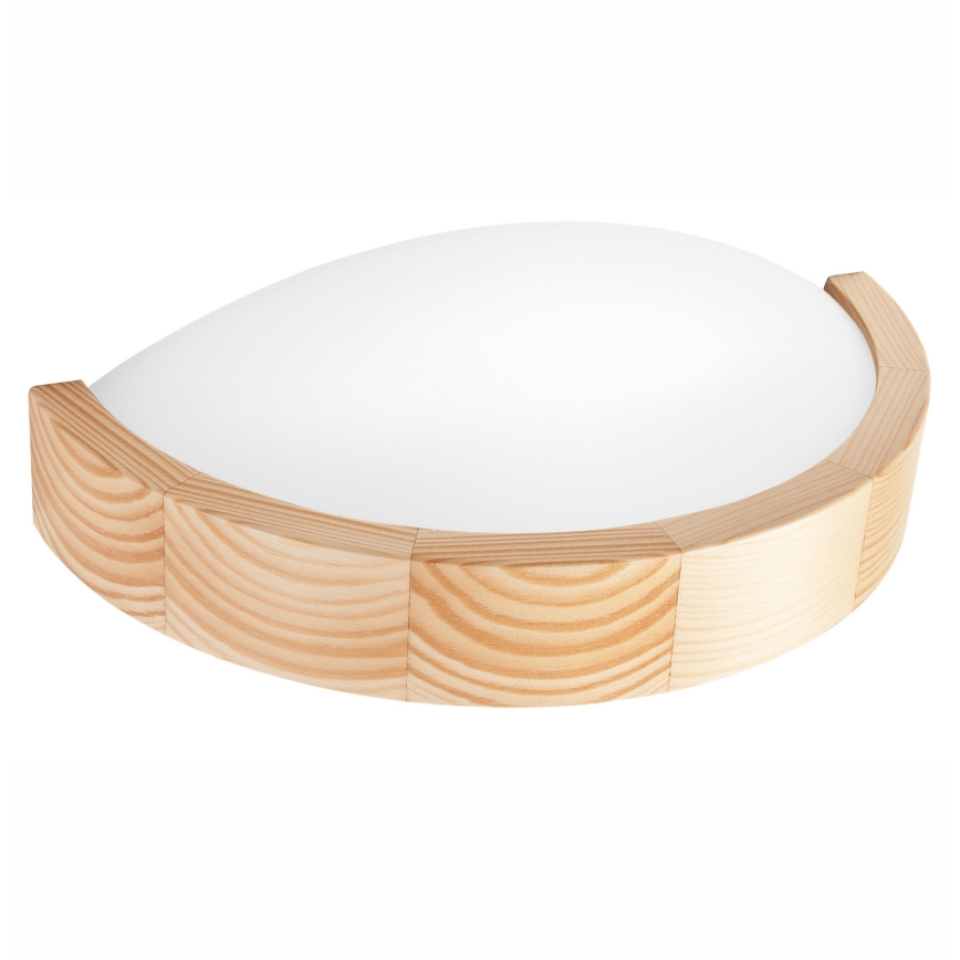 Sienas lampa NATURAL SLIM 1xE27/60W/230V priede
