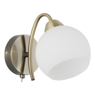 Sienas lampa NESTOR 1xE27/40W/230V misiņš