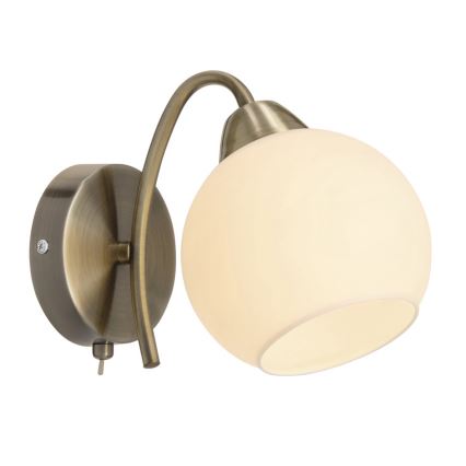 Sienas lampa NESTOR 1xE27/40W/230V misiņš