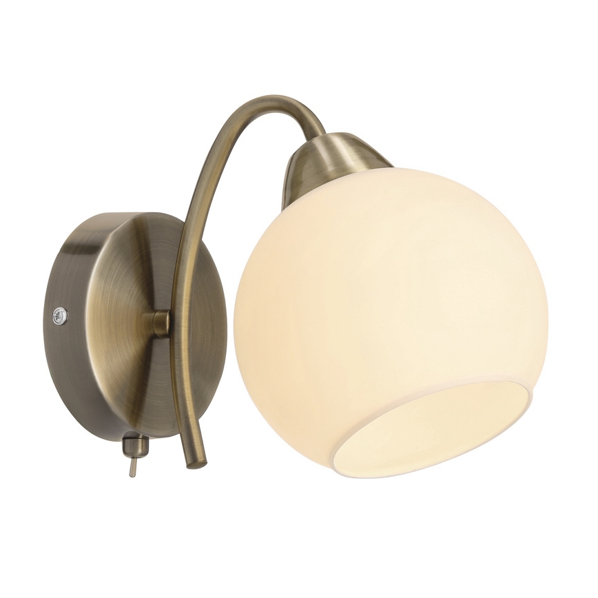 Sienas lampa NESTOR 1xE27/40W/230V misiņš