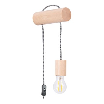 Sienas lampa NIMBI 1xE27/15W/230V dižskābardis