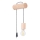 Sienas lampa NIMBI 1xE27/15W/230V dižskābardis