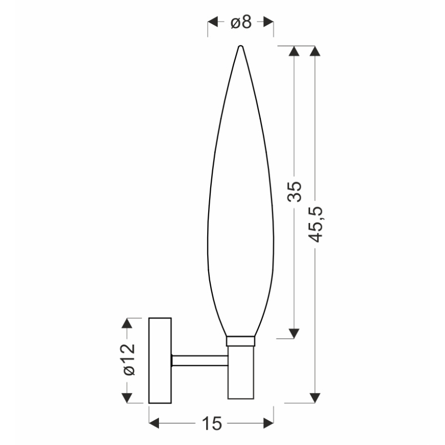 Sienas lampa NORDIC 1xG9/5W/230V melna/vara krāsā