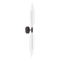Sienas lampa NORDIC 2xG9/5W/230V melna/caurspīdīga
