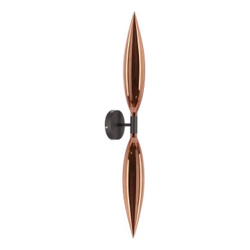 Sienas lampa NORDIC 2xG9/5W/230V melna/vara krāsā