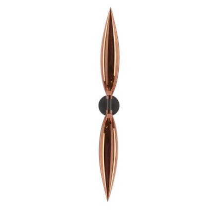 Sienas lampa NORDIC 2xG9/5W/230V melna/vara krāsā