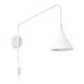 Sienas lampa NOX 1xE14/10W/230V balta