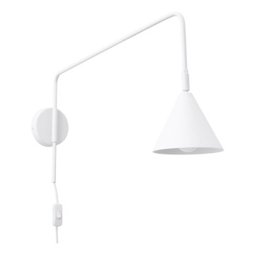 Sienas lampa NOX 1xE14/10W/230V balta